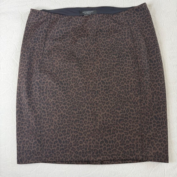 Liverpool Dresses & Skirts - Liverpool Women 20W Cheetah Brown Animal Print Stretch Pencil Skirt LY6023Z17
